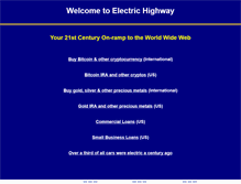 Tablet Screenshot of electrichighway.com